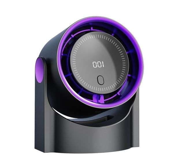 Circulating Desktop Fan with Four Speed & Multi Angle Adjustment – Gray
