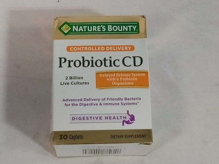 Nature's Bounty, Controlled Delivery Probiotic CD Caplets, 30 Ct