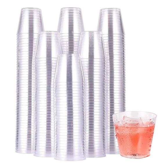 Jolly Chef, Clear Plastic Cups, 1 Oz, 1000 Pack C001-1-CLEAR-1000