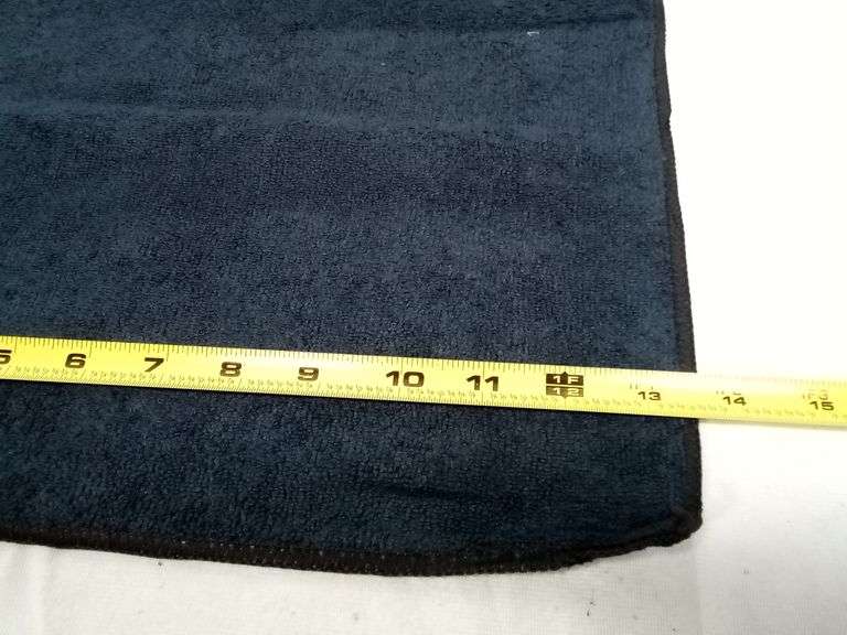 Lot of 30 Super Absorbent Microfiber Cleaning Towel – Navy Blue 13.5"