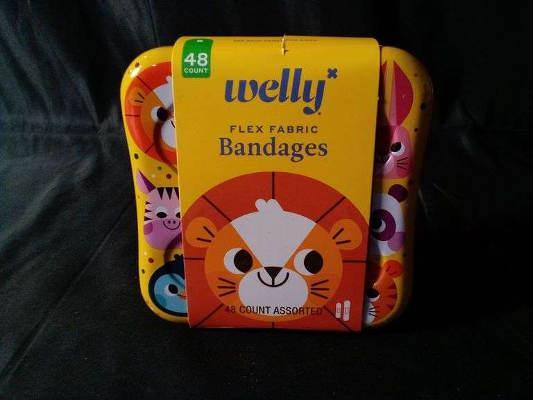 Welly Zoo Animals Flex Fabric Bandages – 48 Count Assorted