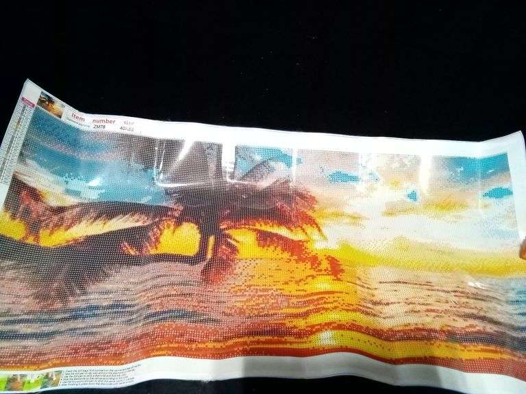 Sea Beach Coconut Tree Diamond Art Painting Kit – ZM78 40" x 80" A1723