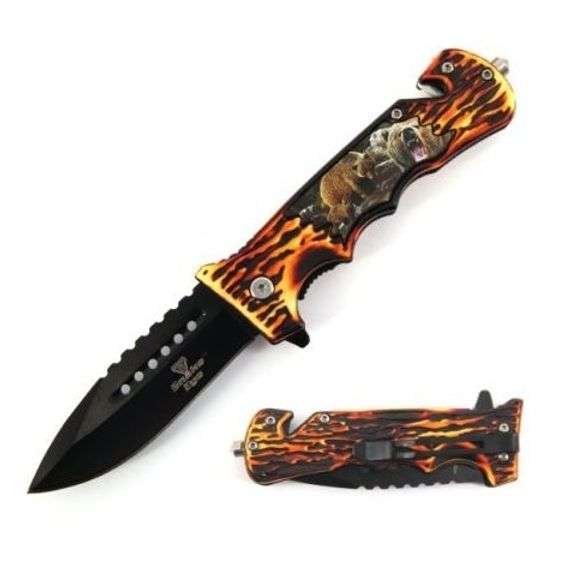 Snake Eye Tactical Spring Assist Knife Wildlife Collection
