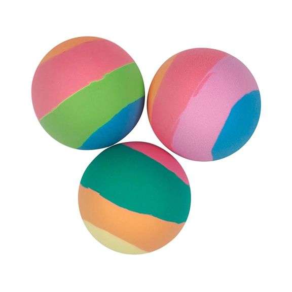 Lot of 6 321 Party! Striped Colorful Bounce Balls – 6 Piece each