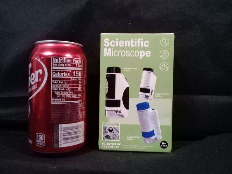 Portable Scientific Microscope, Compact Pocket Sized Magnifier