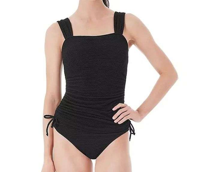 Member Mark Women's Tankini Swim Top – Black Size: M