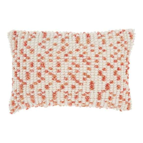 Mina Victory, Nourison Coral Outdoor Throw Pillow, 14" x 20"