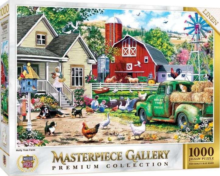 MasterPieces Gallery Premium Collection Holly Tree Farm Jigsaw Puzzle – 1000 Pcs