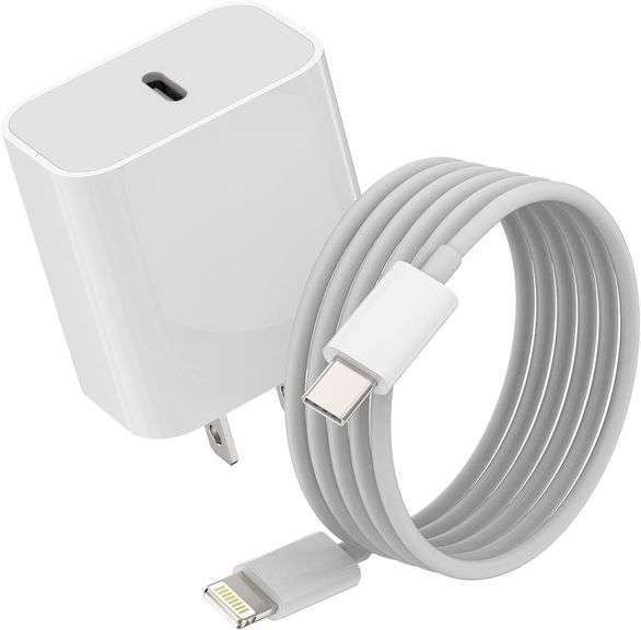 USB-C 20W Power Adapter USB-C to Lightning Cable