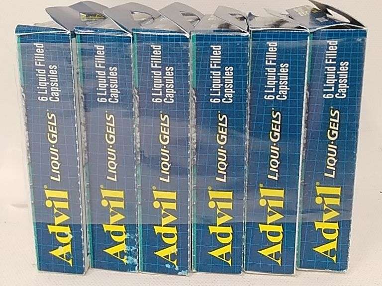 Advil Liqui-Gels Ibuprofen – 6 Liquid Filled Capsules/Pack (6 Packs)