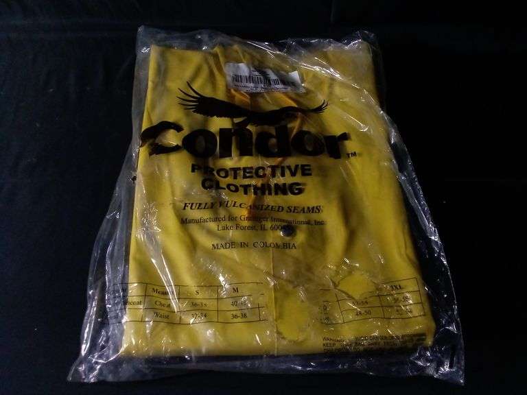 Condor, Protective Clothing Fully Vulcanized Seams, Yellow, Medium