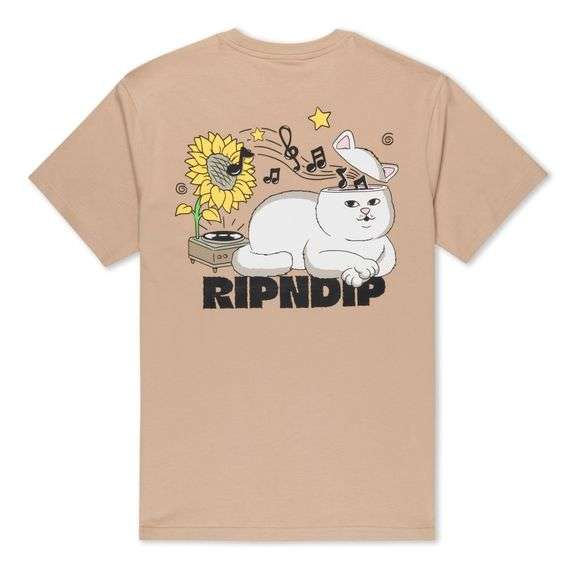 RipNDip No Music No Life T-Shirt – Almond Size: L