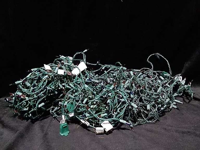 Indoor/Outdoor Christmas Lights – Green Wire
