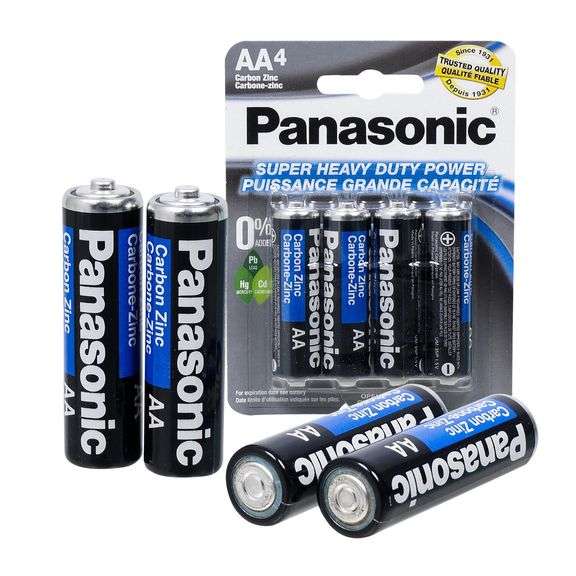 Panasonic Super Heavy Duty Power AA Carbon Zinc Batteries – 12 Packs (48 Pcs)