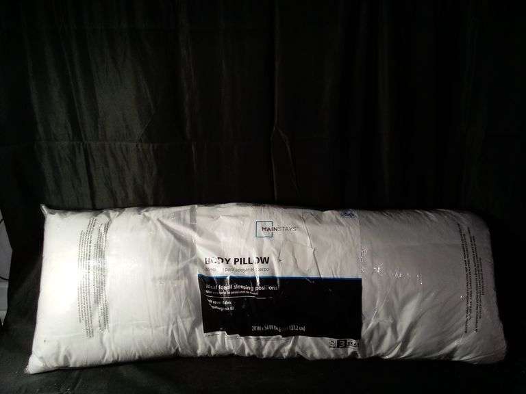 Mainstays Body Pillow – White 20" x 54"