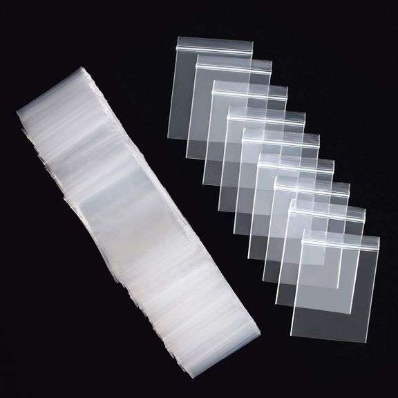 Lot of 2 Small Clear Poly LF Bags, 2"x3", Case 001010,  1000/Pack