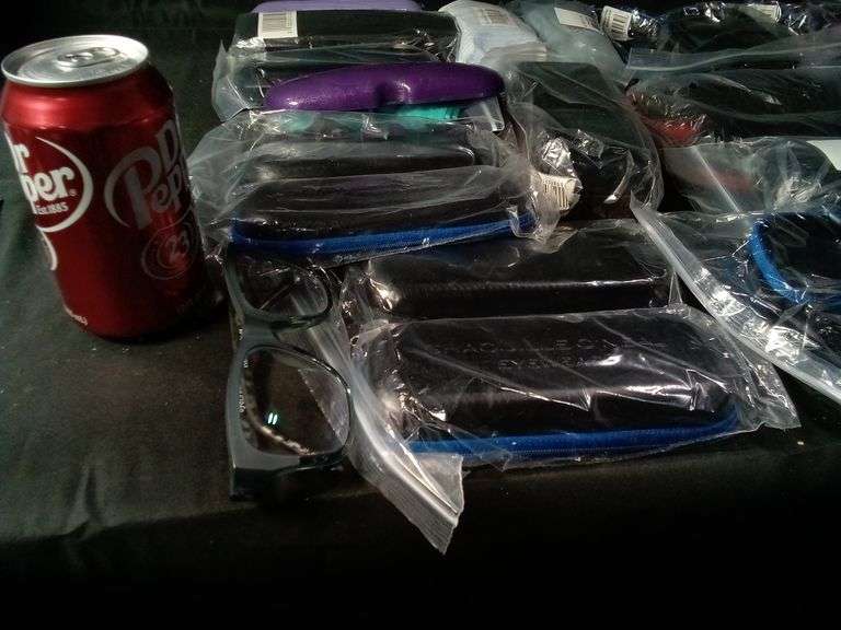 Assortment of 26 Clamshell Eyeglass/Sunglass Cases