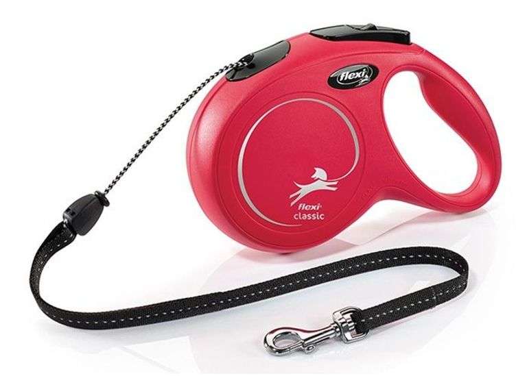 Felxi Classic Retractable Dog Leash – Red/black