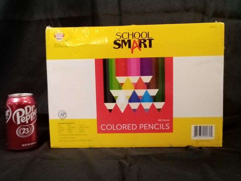 School Smart Colored Pencils – 3.3mm Color Leads, 480 Pieces