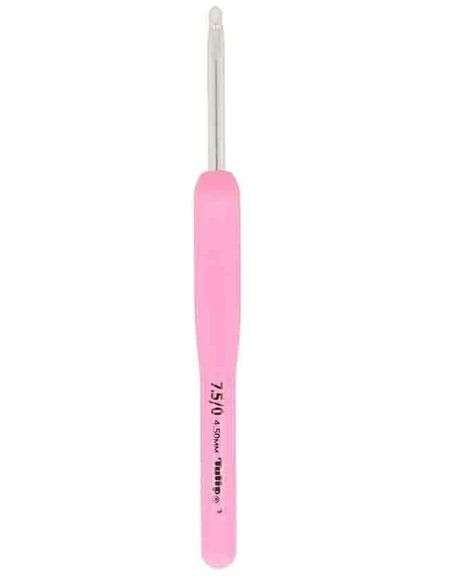 Tulip Etimo Rose Crochet Hook with Cushion Grip – Pink 4.50mm 7.5/0