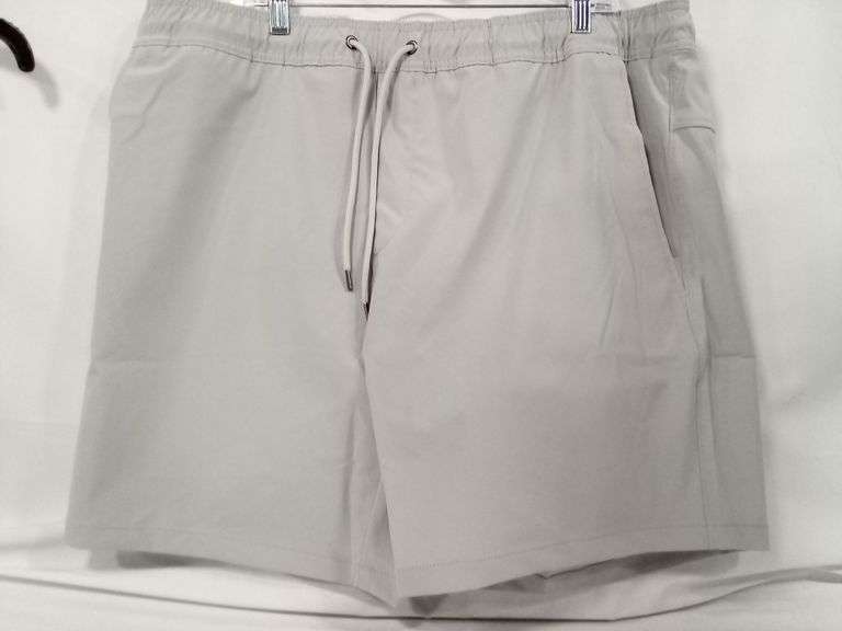 Member's Mark Men's Tech Pull On Short – Light Grey Size: XXL