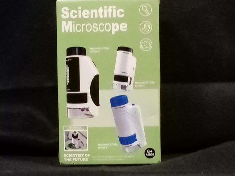 Portable Scientific Microscope, Compact Pocket Sized Magnifier