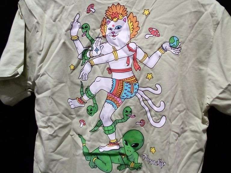 Ripndip, Alien Whisperer Tee, Light Moss, Large