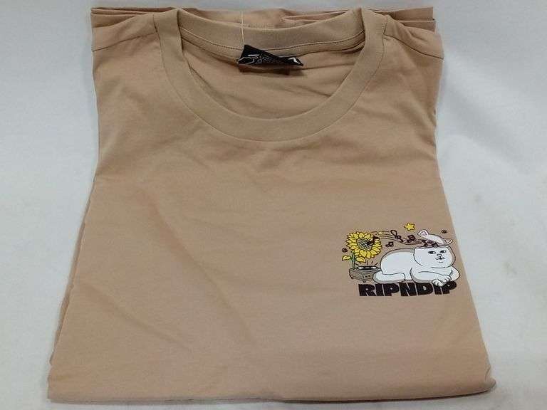 RipNDip No Music No Life T-Shirt – Almond Size: L