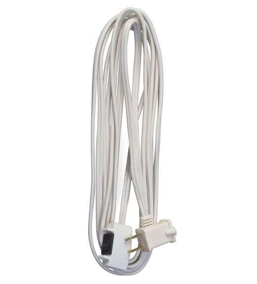 Woods, Easy Switch Indoor Extension Cord, White, 15' L