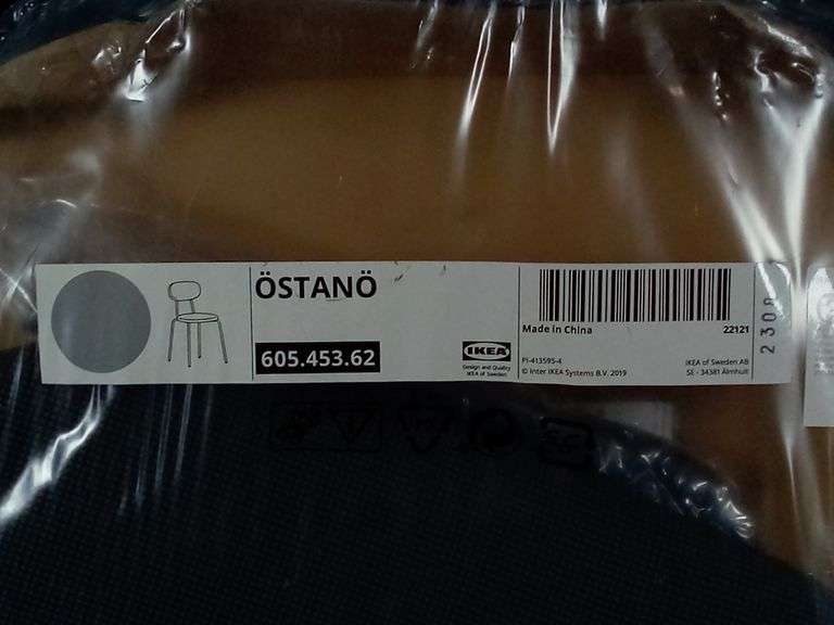 Ikea Ostano Chair – Black Remmarn/Dark Gray