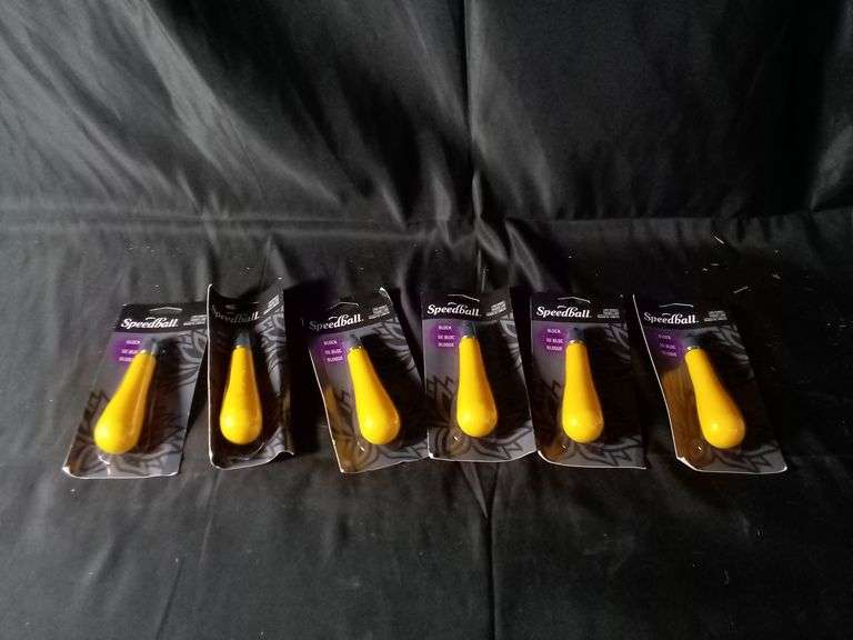 Lot of 6 Speedball Linoleum Cutter Handle – Yellow