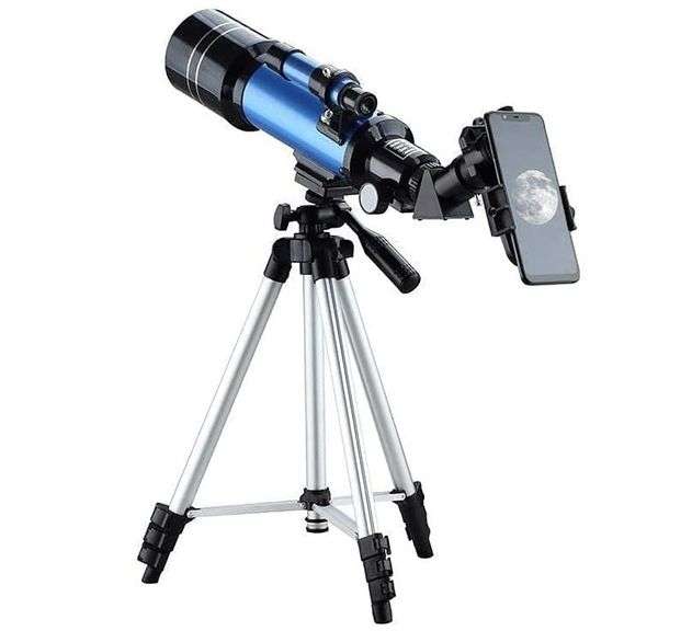 Astronomical Telescope with Accessories – Blue/Black F40070M