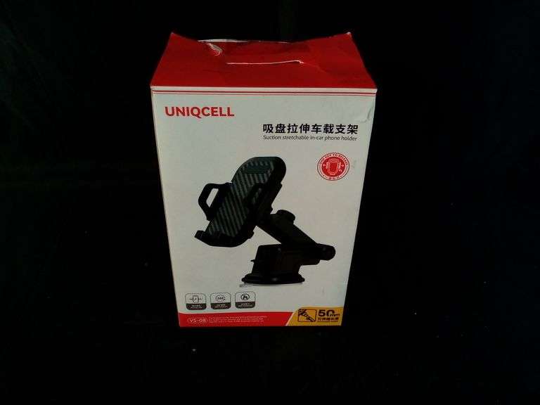Uniqcell Suction Stretchable In-Car Phone Holder – Black