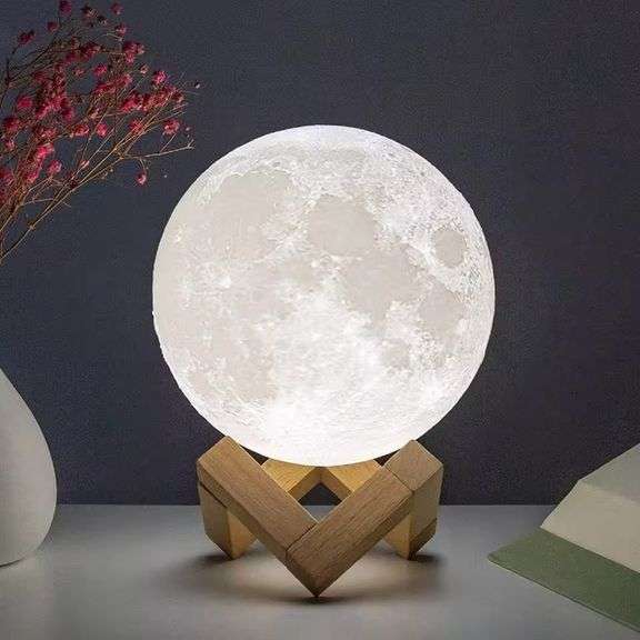 Desktop Moon Light Lamp with Stand