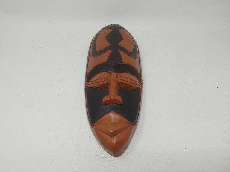 African wood mask, "Beauty and Faith"