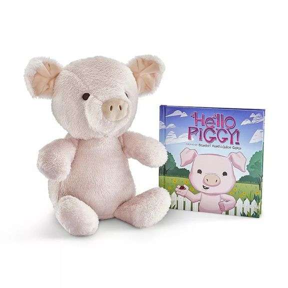 Kohl's Cares Hello Piggy Plush Toy and Book Bundle