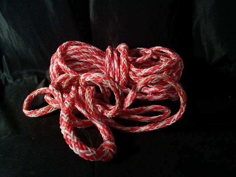 Two Tone Braided Rope – Red/White