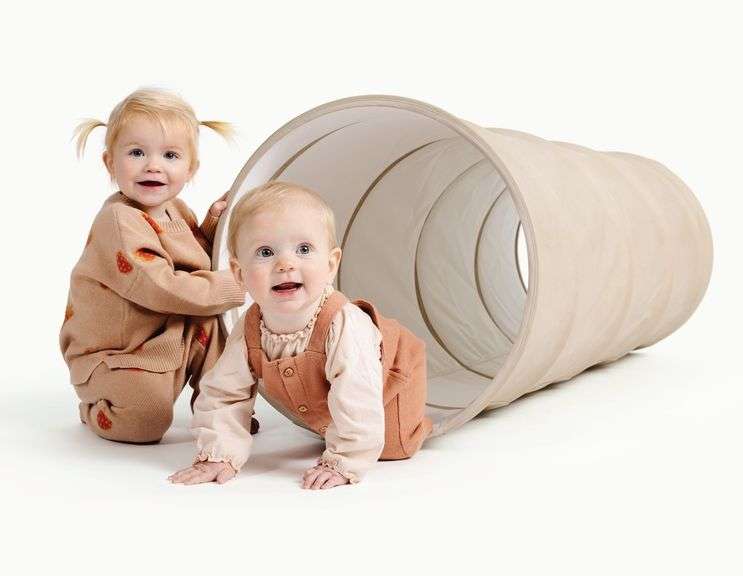 Collapsible Play Tunnel – Ochre One Size 60" x 19.5"