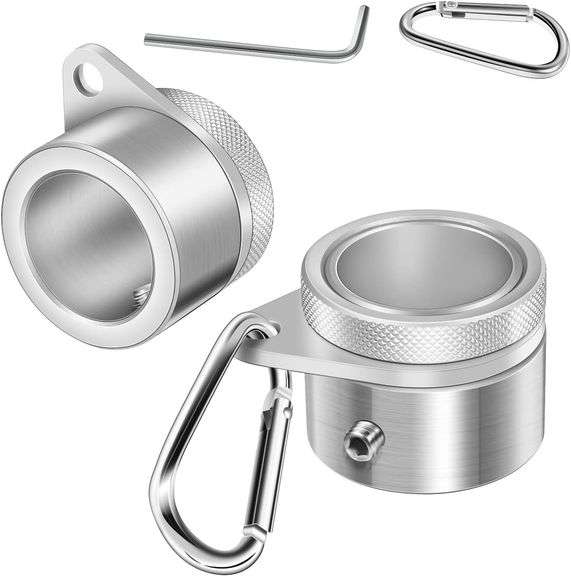 Boyxco, 360 Degree Swivel Aluminum Alloy Rotating Flag Rings, Silver
