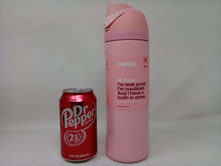 Owala, Limited Edition Free Sip Water Bottle, Rose Quartz, 40 oz