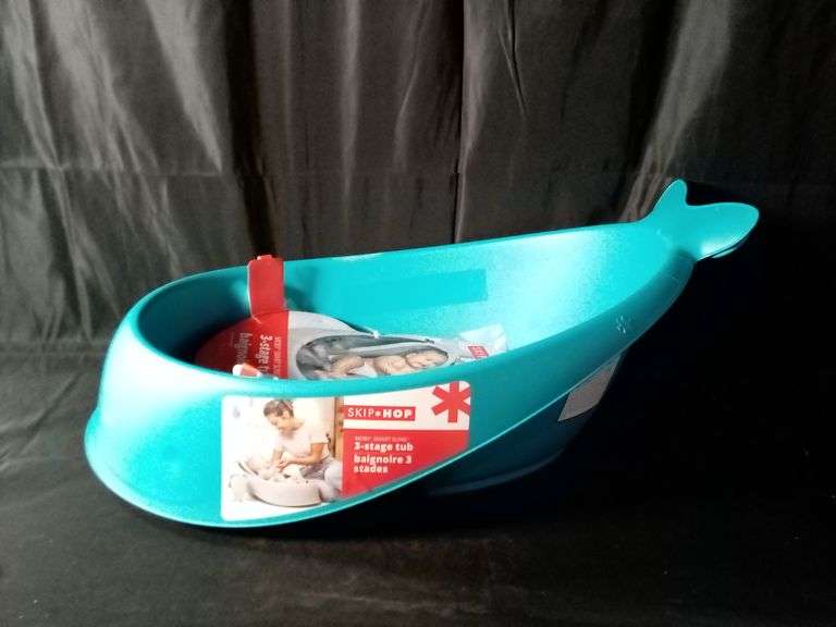 Skip Hop Moby Smart Sling 3-Stage Baby Bath Tub – Blue