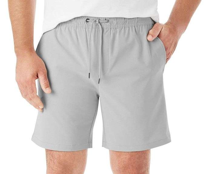 Member's Mark Men's Tech Pull On Short – Light Grey Size: XXL