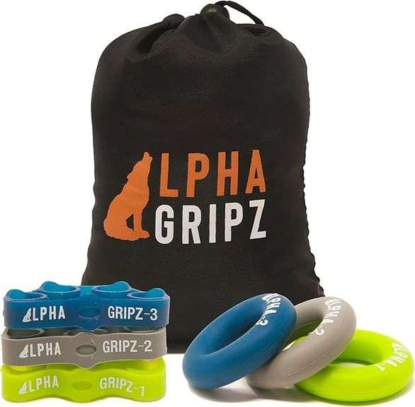 Alpha Gripz Hand Grip Extensor Strengthener Trainer Set – 6 Piece
