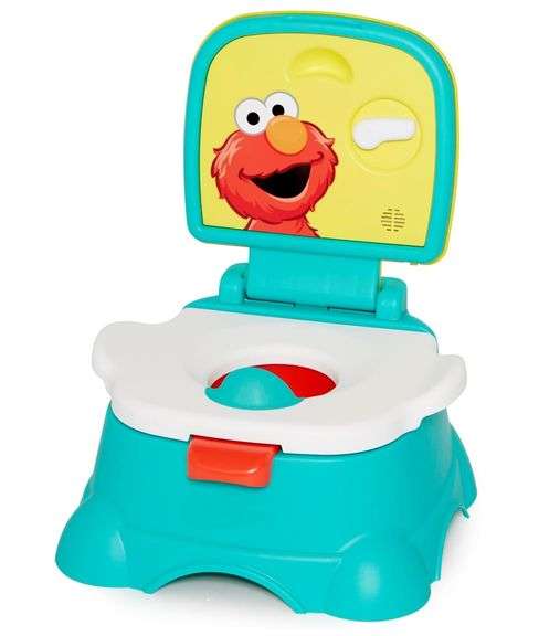 Sesame Street Elmo Hooray 3-in-1 Potty Training Toilet Seat and Step Stool
