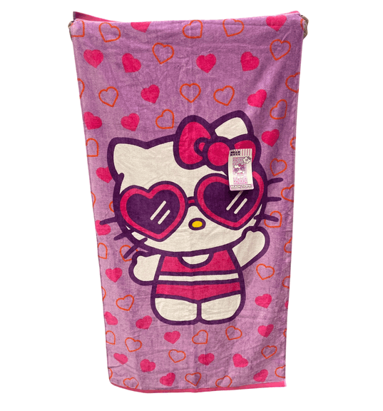 Hello Kitty Super Soft Beach Towel – Pink 34" x 64"