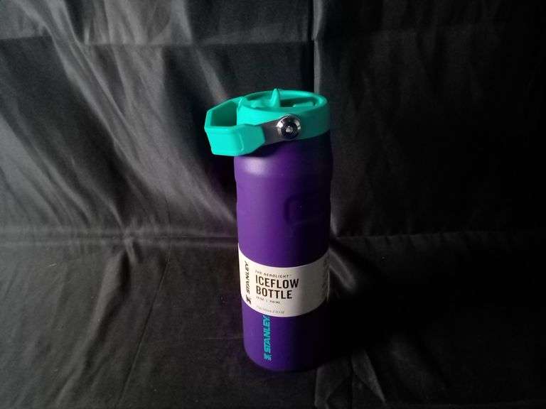 Stanley Aerolight Iceflow Water Bottle w/Flip Straw 2.0 Lid – Deep Purple 24 oz