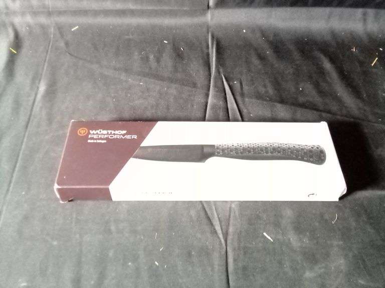 Wusthof Performer 3.5" Paring Knife with Black Honeycomb Synthetic Handle