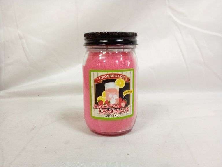 Crossroads Strawberry Lemonade Pint Jar Candle – 12 oz