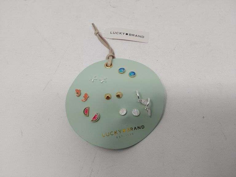 Lucky Brand Mint Summer Leather Stud Set