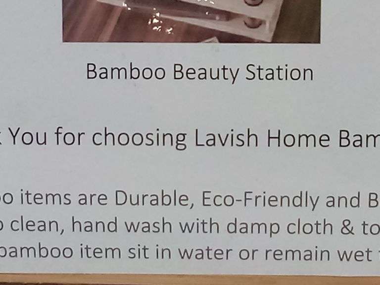 Lavish Home, Bamboo Beauty Station